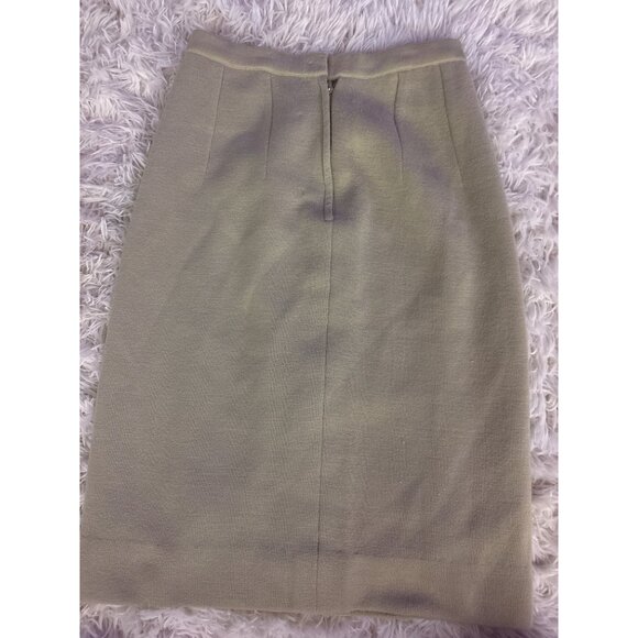 Charles & Co 100% Wool Embroidered Floral Green 2-Piece Skirt Suit Set Vintage - Picture 7 of 16